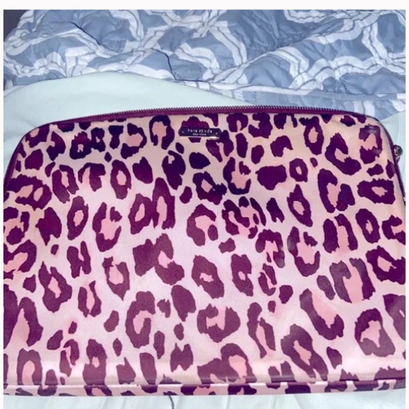 Kate spade leopard cheetah pink laptop case sleeve **please read** - Picture 3 of 16